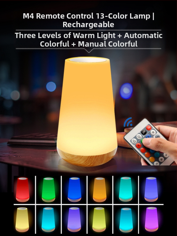 Nakts gaisma ar iebūvētu bateriju, stikla abažūrs, pogas slēdzis, gudra vadība, spriegums ≤36V