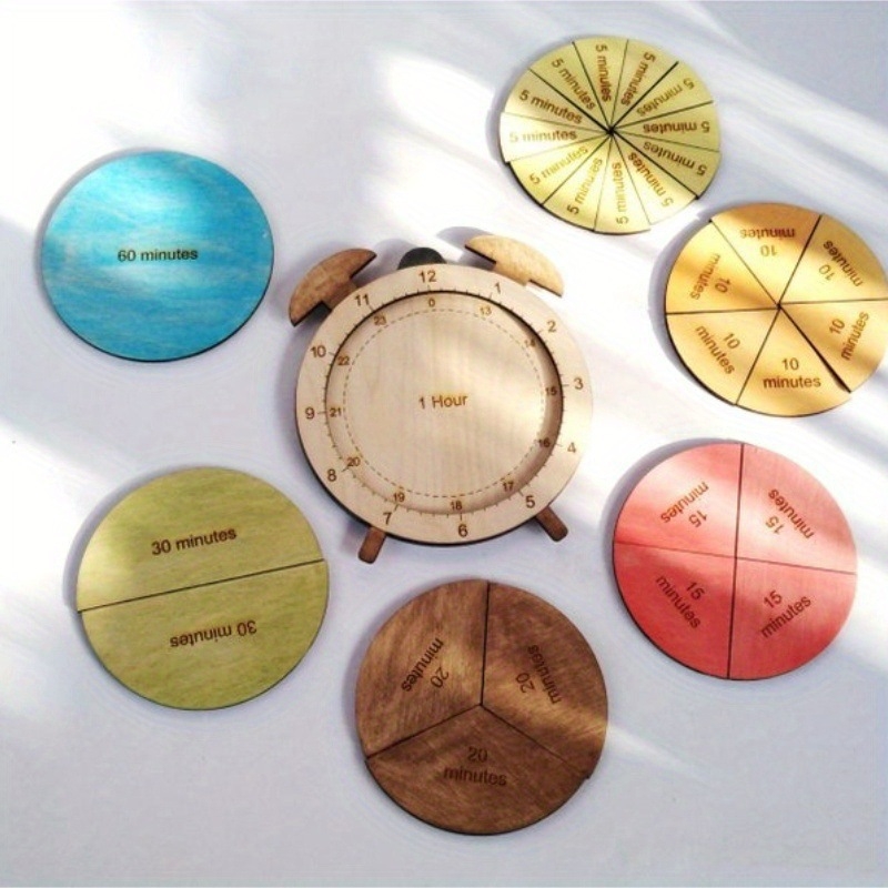 Koka pulksteņa puzles dēļu spēle bērniem – mūsdienīgs minimālisma stils, koks, preces numurs ZZ25091502, Kategorija: Puuzles dēļu spēle