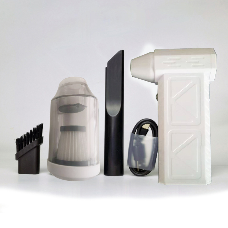 Ručni turbinski ventilator za kampiranje — bežični, 7.4V, 50W, usisavanje 11000Pa; rasvjeta i čišćenje prašine