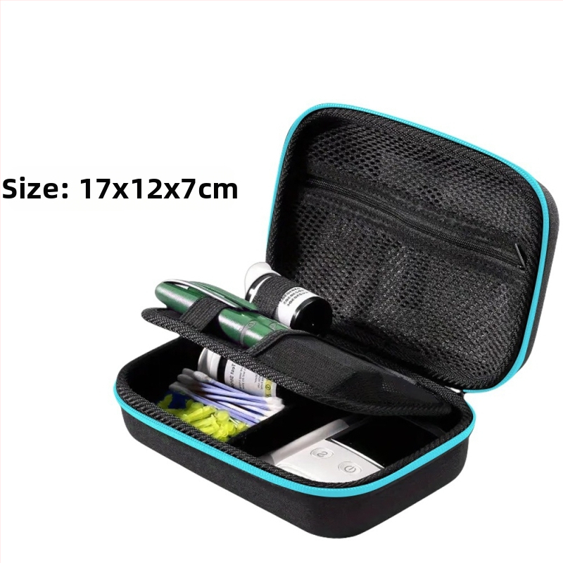 Diabēta instrumentu uzglabāšanas kārba – EVA materiāls, mūsdienīgs minimālisma stils, galda uzglabāšana, putekļu aizsardzība