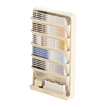 Sklopivi plastični regal za knjige za stol, 5 polica, moderni minimalistički stil