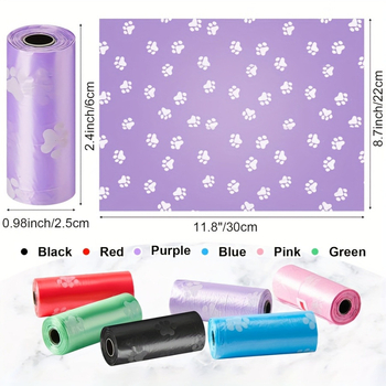 Jednokratne vrećice za pseće izmeti – plastične vrećice za otpad za pse; Materijal: polipropilen, polietilen; Za pse; Izvozna ekskluzivna opskrba