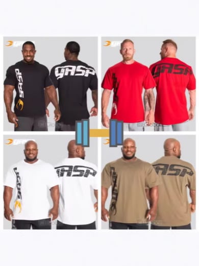 Fitnesa t-krekls brīvā piegriezumā, V formas kakls, elpojošs poliesters, īsas piedurknes, pielāgota druka