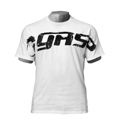 Fitnesa t-krekls brīvā piegriezumā, V formas kakls, elpojošs poliesters, īsas piedurknes, pielāgota druka