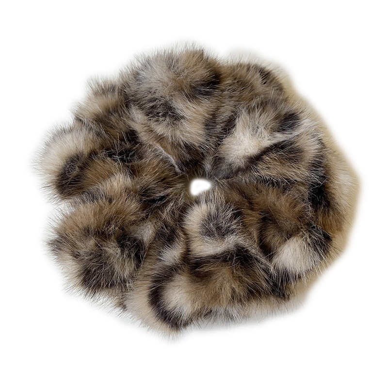 Pūkaina matu gumija ar bumbiņu, roku darbs, augsta elastība, Korejas stila, svaigs un salds