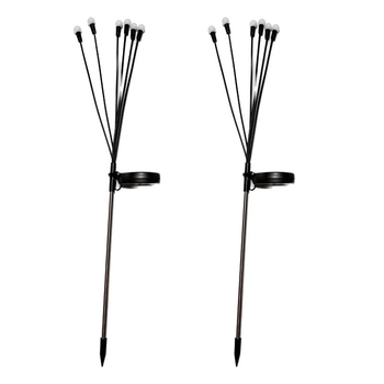 LED saules dārza gaismu virtene, ziedu formā, IP65 ūdensizturīgs, saules enerģijas padeve, pogu vadība, ieejas spriegums ≤36