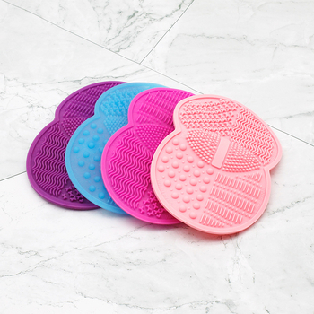 Silikona kosmētikas tīrīšanas līdzeklis ar dubultiem apaļiem tīrīšanas spilventiem un dubultiem piesūcekņiem, neto masa 51.2 g