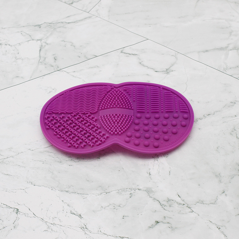 Silikona kosmētikas tīrīšanas līdzeklis ar dubultiem apaļiem tīrīšanas spilventiem un dubultiem piesūcekņiem, neto masa 51.2 g