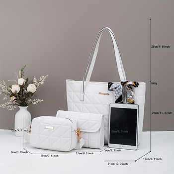 Τσάντα crossbody με αλυσίδα, τετράγωνο σχήμα, PU υλικό, φερμουάρ ανοίγματος, κρυφή τσέπη με φερμουάρ