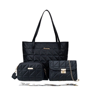 Τσάντα crossbody με αλυσίδα, τετράγωνο σχήμα, PU υλικό, φερμουάρ ανοίγματος, κρυφή τσέπη με φερμουάρ