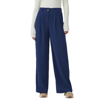 Sieviešu cordurojas bikses, vaļīgs piegriezums, garas, 95% poliestera, rudens 2025