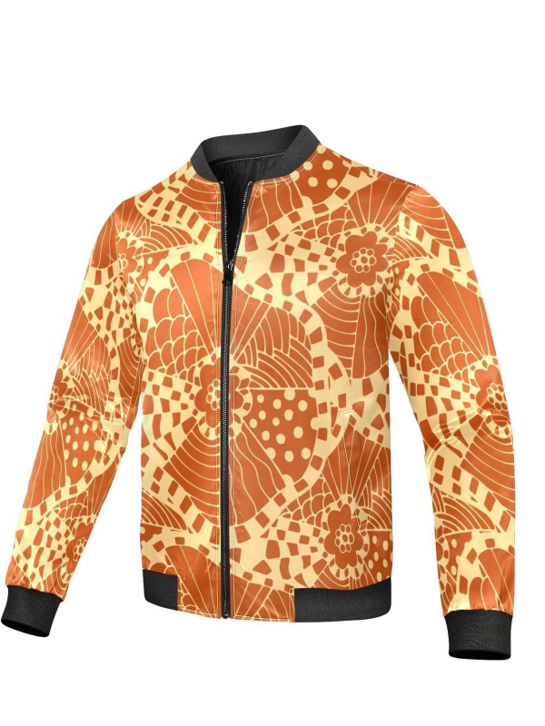 Vīriešu sporta jaka ar druku, rāvējslēdzējs, poliesteris, brīva piegriezuma, garas piedurknes