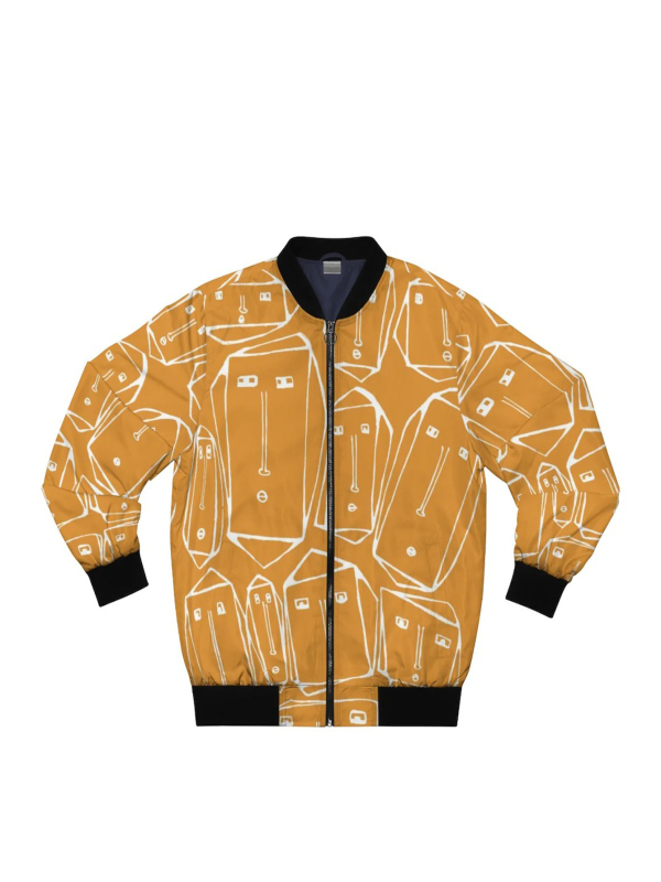 Vīriešu sporta jaka ar druku, rāvējslēdzējs, poliesteris, brīva piegriezuma, garas piedurknes