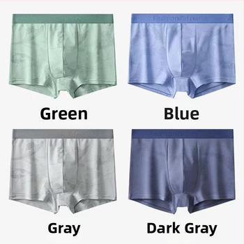 Muške antibakterijske bokserice od pamuka, prozračne, srednji pojas, pleteni materijal