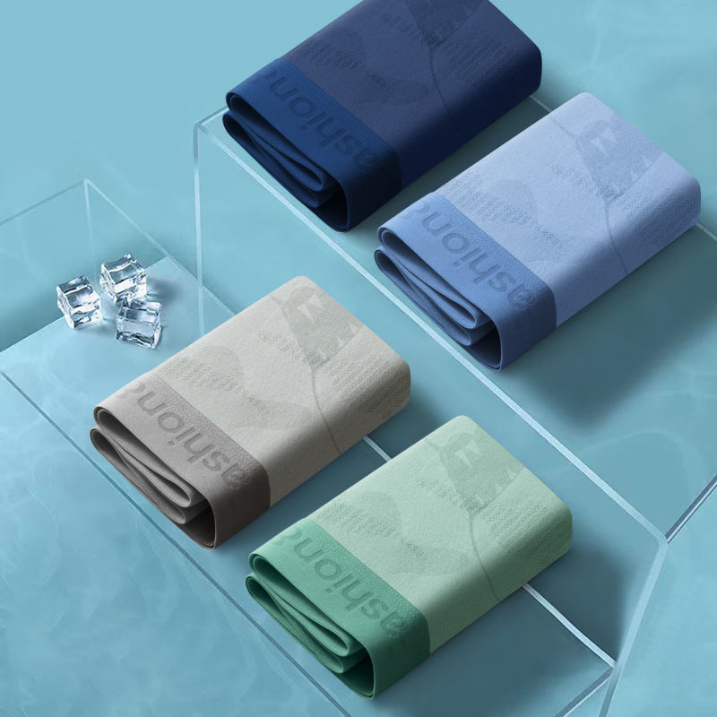 Muške antibakterijske bokserice od pamuka, prozračne, srednji pojas, pleteni materijal