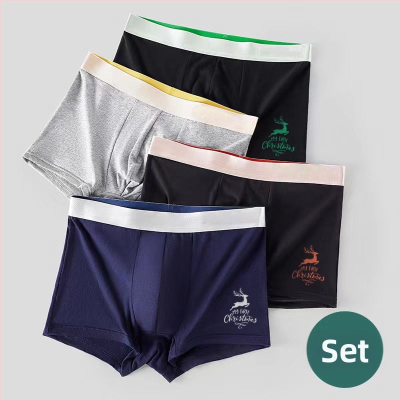 Muške antibakterijske bokserice od pamuka, prozračne, srednji pojas, pleteni materijal