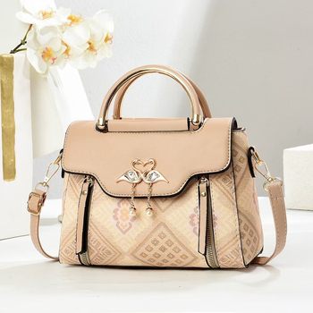 Sieviešu ikdienas pleca soma ar klapi, maza kvadrātveida soma, poliesters, iekšējā odere sintētiskā āda, pavasaris 2025