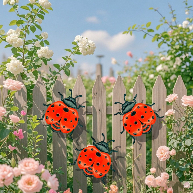 Željezna zidna dekoracija s 3D motivima kukaca — Tipo 0033, Huixin, ukras za vješanje, pastoralni stil