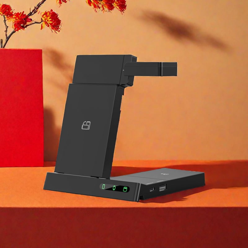 3-в-1 сгъваема безжична зарядна станция за Apple, Huawei и Samsung – обща мощност 50W, максимална 35W, QC3.0 бързо зареждане, сгъваем дизайн, зареждане на часовник