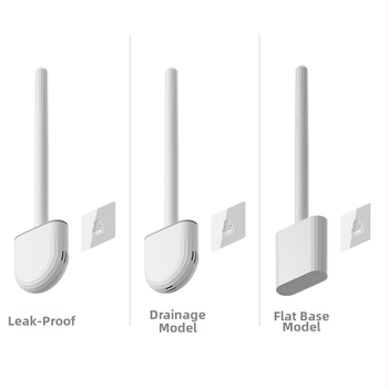 Četka za WC s mekom gumom, zidna montaža, odvojiva drška, ušteda prostora, PP+TPR