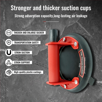 Usisna čaša za podizanje s pumpom za zrak - snažno usisavanje, automatsko dopunjavanje zraka, za podizanje stakla, keramičkih pločica i mermernih ploča