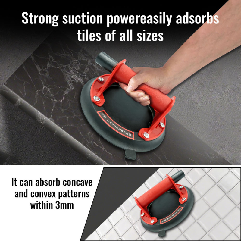 Usisna čaša za podizanje s pumpom za zrak - snažno usisavanje, automatsko dopunjavanje zraka, za podizanje stakla, keramičkih pločica i mermernih ploča