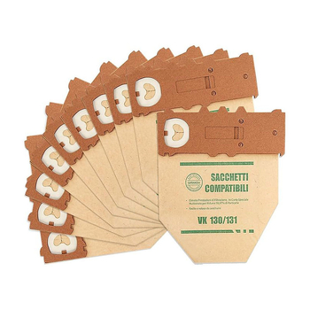 VK130 VK131 porzsákkészlet robotporszívóhoz – Kompatibil VK130 VK131, Otthoni használat, Lefedettség 101–150 m², Kiegészítők