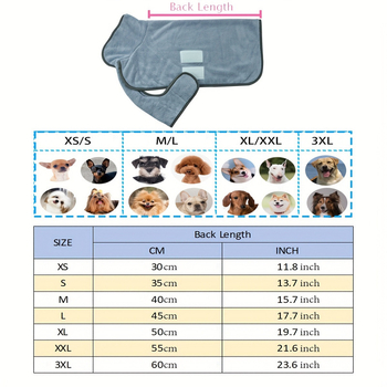 Psi ručnik za kupanje, visoka apsorpcija, mekan i izdržljiv, poliesterski