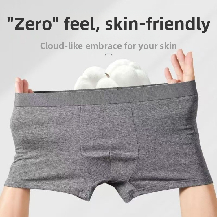Vīriešu kokvilnas bokseršorti, antibakteriāli, elpojoši, vidējā josta, 95-100% kokvilna
