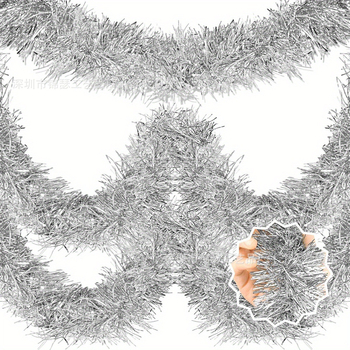 Plastmasas svētku vainags un lentas dekorēšanai, kāzām, āra lietošanai, fotorekvizītiem un mājas dekoriem