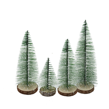 Kaji μίνι τεχνητό πεύκο με ξύλινη βάση, βελόνες πεύκου, χριστουγεννιάτικο διακοσμητικό δέντρο, κωδικός Kj24032