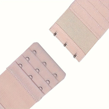 Sieviešu krūštura pagarinātājs – 4 gab., ar 3 āķiem un 3 rindām; materiāls: neaudēts audums; biezums: sabiezināts