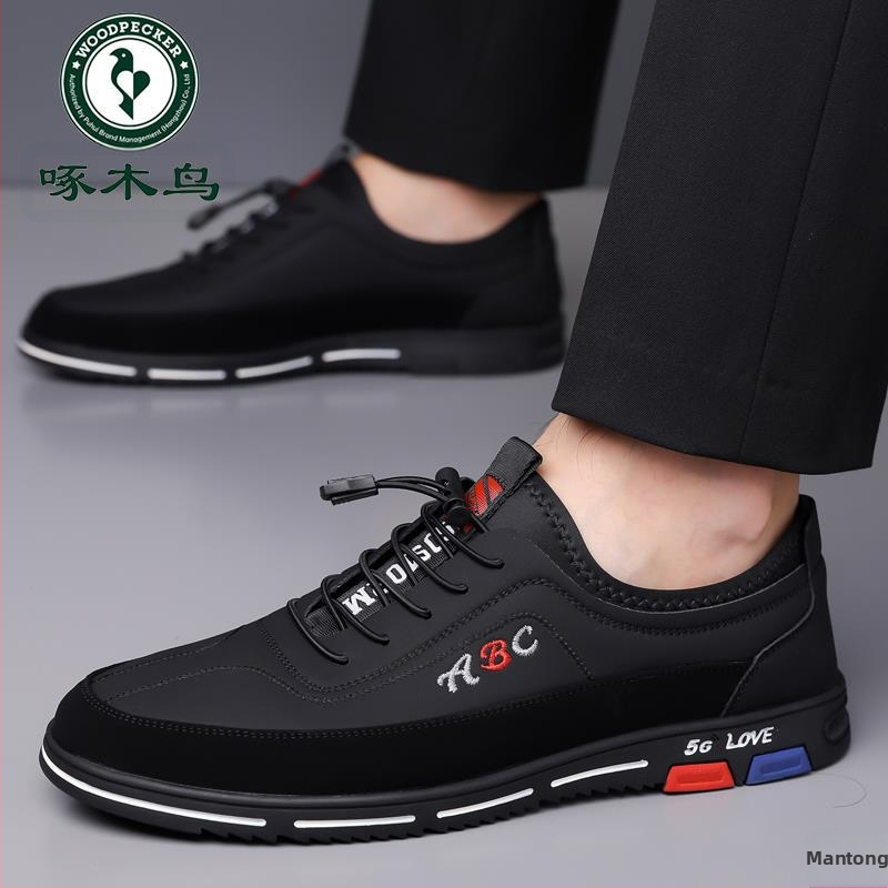 Pewter Bird pánske topánky z mikrovlákna kože – bez šnúrok, vysoký horný diel, špičatý nos, priedušné, každodenný ležérny štýl