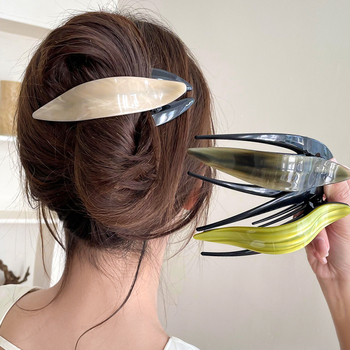 Matu klipsis sievietēm, haizivju klipsis, knaibles ar aizturēšanu, rokām darināts