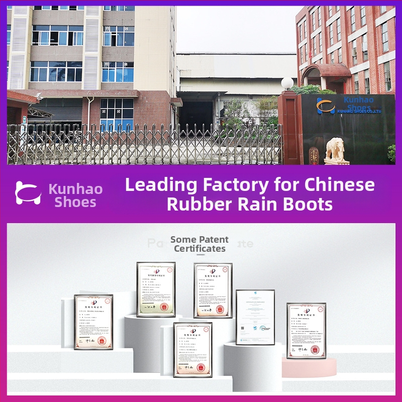 Kišne čizme s gornjim dijelom od Crosyile smole, gumom, unutarnja podstava od ovčjeg baršuna, visina pete 3-5 cm