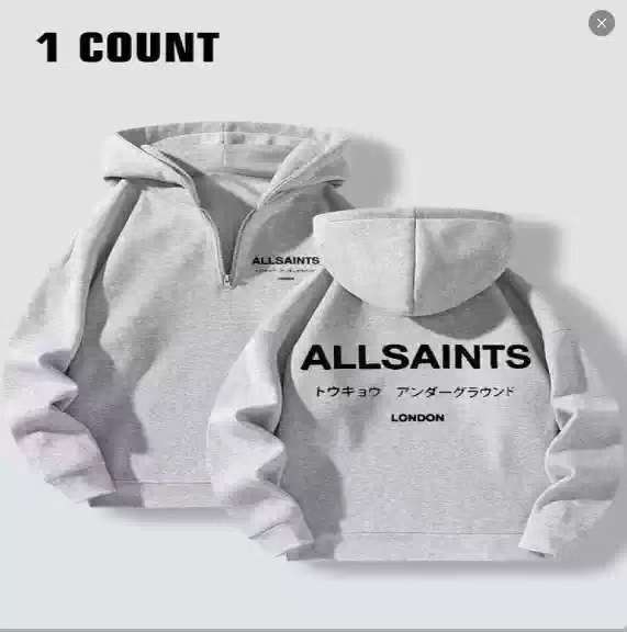 Kapuljačasti džemper s Y2K natpisom, širok kroj, zip, velur materijal