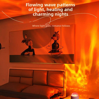 Žvaigždėtos nakties projekcinė lemputė su dinaminėmis šiaurės pašvaisėmis – vandens rašto atmosferinė lemputė poroms, sieninis montavimas, AC maitinimas