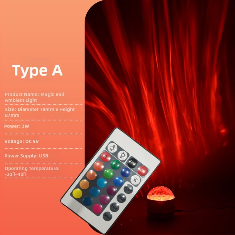 Žvaigždėtos nakties projekcinė lemputė su dinaminėmis šiaurės pašvaisėmis – vandens rašto atmosferinė lemputė poroms, sieninis montavimas, AC maitinimas