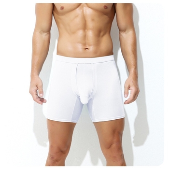 Muške prozračne bokserice, viskozni materijal, pleteni, srednja visina struka, jednobojne
