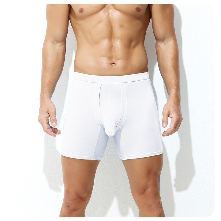 Muške prozračne bokserice, viskozni materijal, pleteni, srednja visina struka, jednobojne