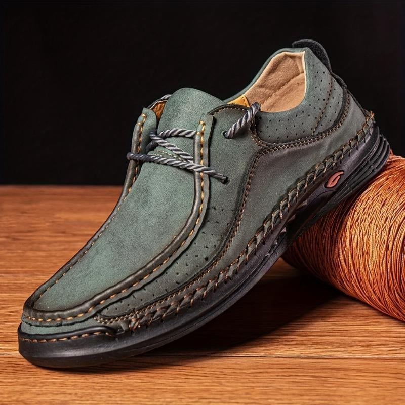 Muške denim loaferice, šiljat nos, ravna peta, casual ljetne cipele, životinjski uzorak
