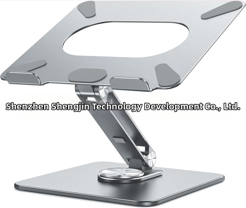 Portatīvā datora statīvs no alumīnija sakausējuma ar silikonu, saliekams, pacēlāja tips, universāls, modelis HG, dzesēšanas sistēma