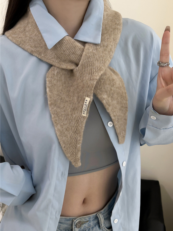 Trijstūra šalle, twill audums, siltums, ziemas sezona, A-W81702, poliestera šķiedras