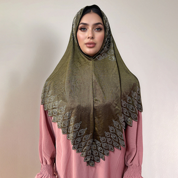 Șal triunghiular tricotat, elastic, poliester, căldură și protecție solară, patru sezoane, design original (MSL428)