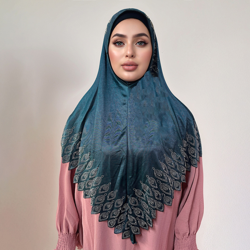 Șal triunghiular tricotat, elastic, poliester, căldură și protecție solară, patru sezoane, design original (MSL428)