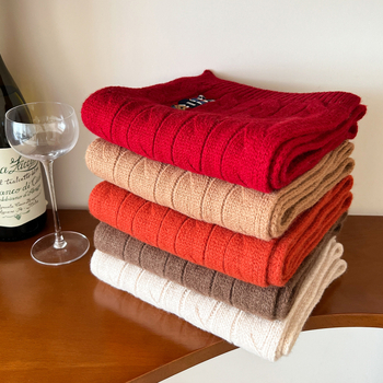 Šalle no 100% vilnas, warp adīts, siltumam ziemai, daudzpusīgs ikdienas stils