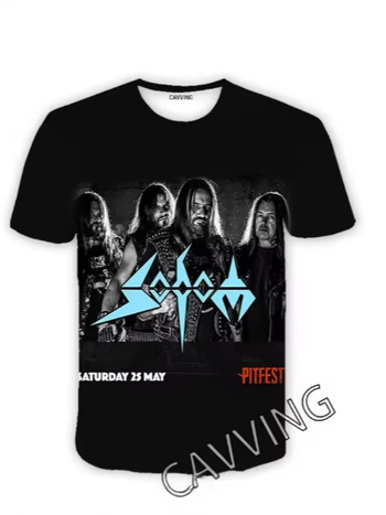 T-krekls ar 3D Sodom zīmējumu, Harajuku stil, hip-hop, īsās piedurknes, apļveidīgs kakla izgriezums, gaisīgs poliestera audums Bird's-eye