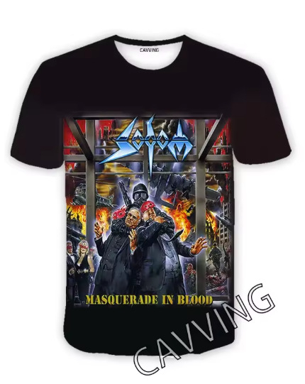 T-krekls ar 3D Sodom zīmējumu, Harajuku stil, hip-hop, īsās piedurknes, apļveidīgs kakla izgriezums, gaisīgs poliestera audums Bird's-eye