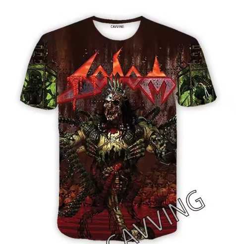 T-krekls ar 3D Sodom zīmējumu, Harajuku stil, hip-hop, īsās piedurknes, apļveidīgs kakla izgriezums, gaisīgs poliestera audums Bird's-eye