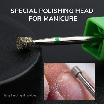 Glava za njegu noktiju s zamjenjivim vrhom – nehrđajući čelik/Emery, za površinu nokta i uklanjanje kožice, 5,5 g